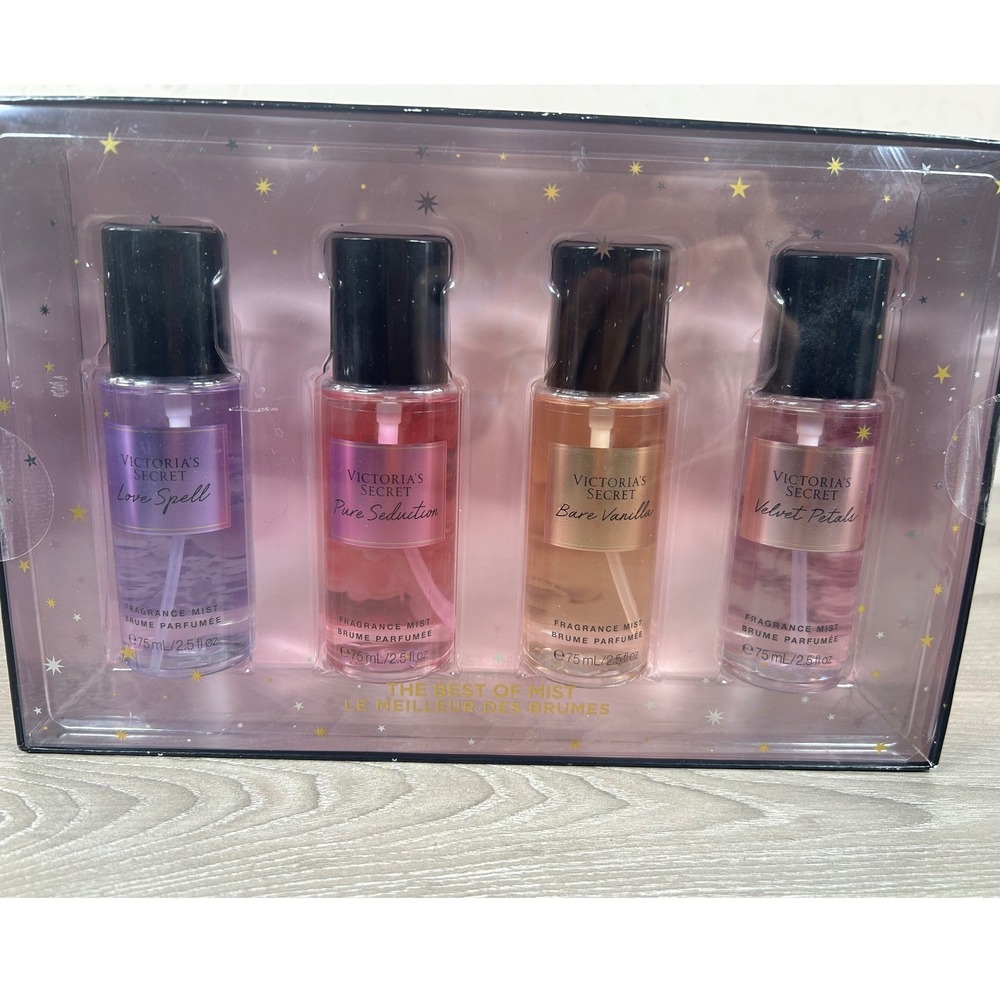 Victoria's Secret Fragrance Mist Collection 4 Piece Mini Mist Gift Set - Picture 4 of 5
